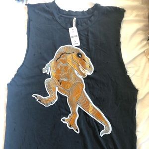BNWT LF Dinosaur Patch Long Tank